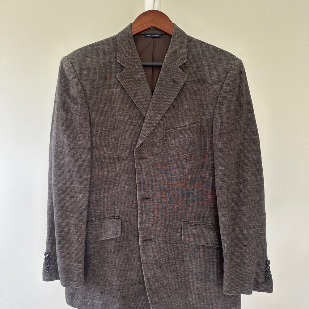 Banana Republic Gray Sport Coat with Notched Lapel